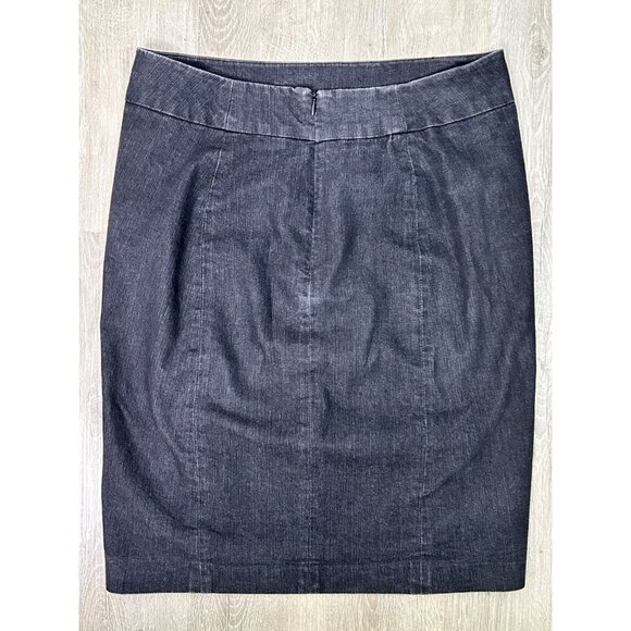 Focus 2000 Denim skirt Womens Retro 90's y2k Grunge Punk Straight Pencil size 6 - Picture 2 of 9